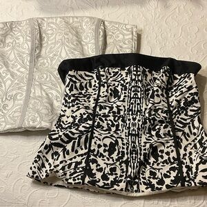 White House Black Market Black Bundle of 2 bustier. Pre owned. Size 4